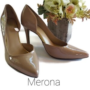 Merona Patent Leather Nude High Heeled Shoes